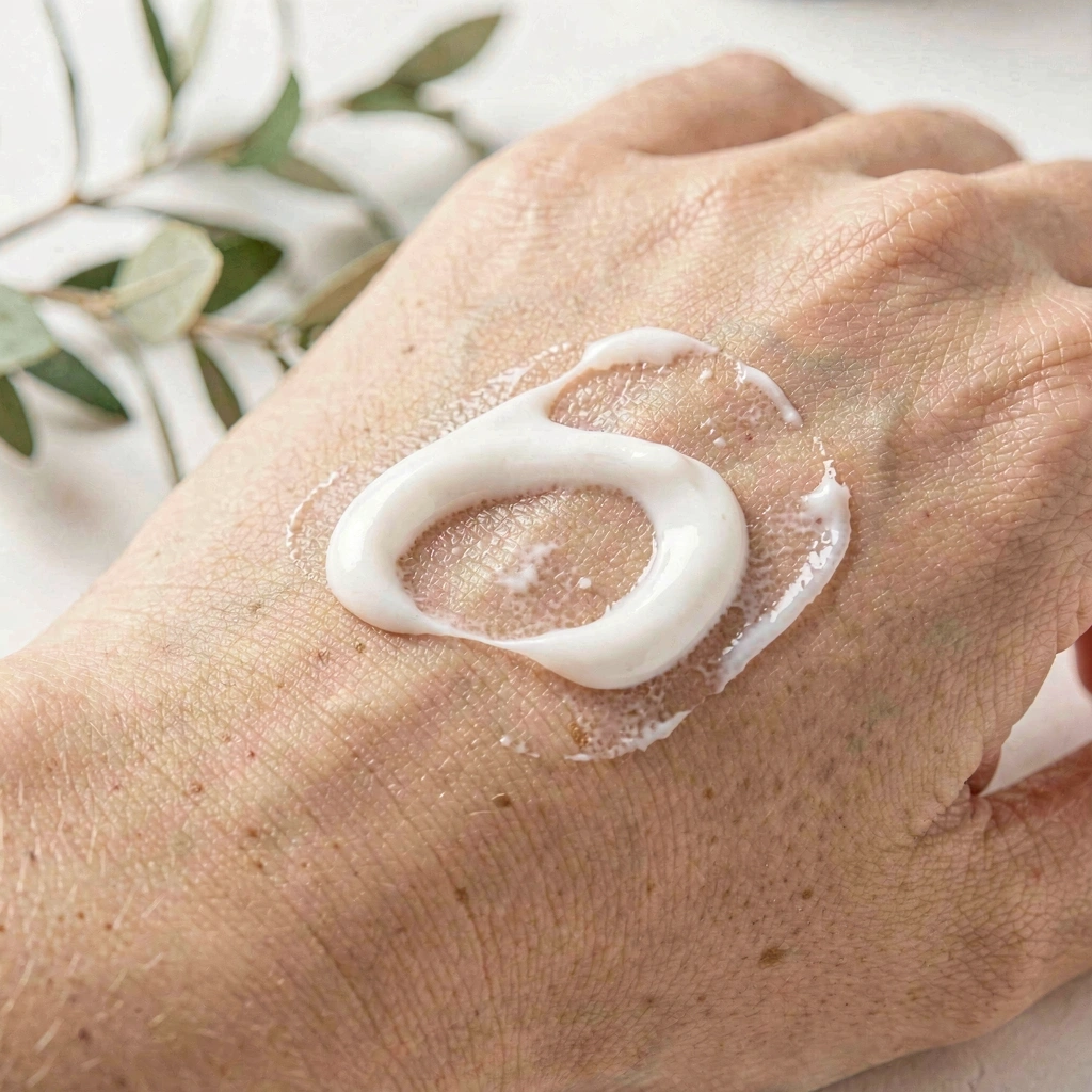 Textur av kroppslotion